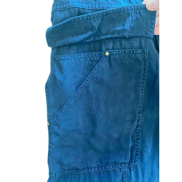 DIANE VON FURSTENBERG NAVY CAPRI JOGGER PANTS SIZE 4 - Picture 4 of 11